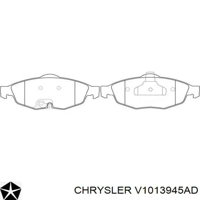 V1013945AD Chrysler pastillas de freno delanteras