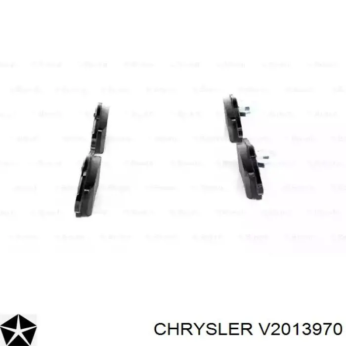 V2013970 Chrysler pastillas de freno traseras