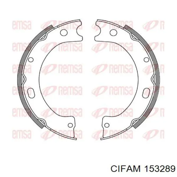 153-289 Cifam juego de zapatas de frenos, freno de estacionamiento
