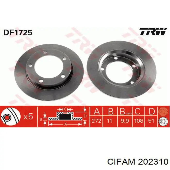 Comprar 202310 Cifam Cilindro maestro de frenos