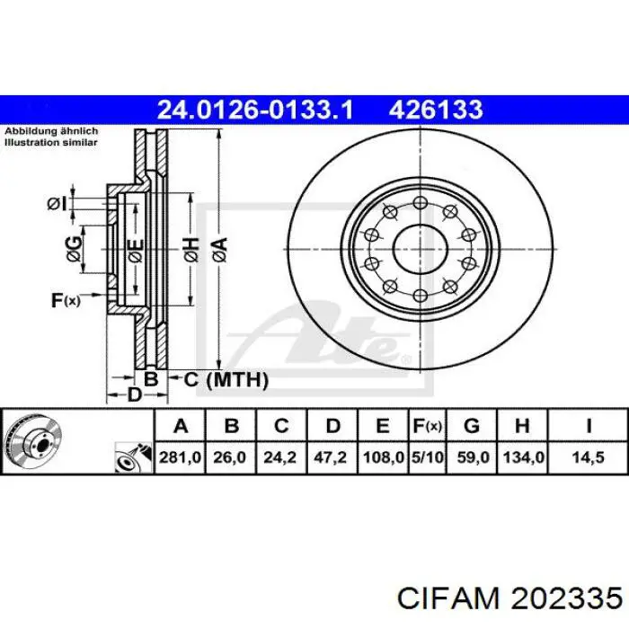 Cilindro principal de freno Chevrolet Spark (Matiz) M200, M250