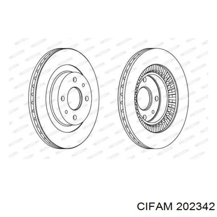 202-342 Cifam cilindro principal de freno