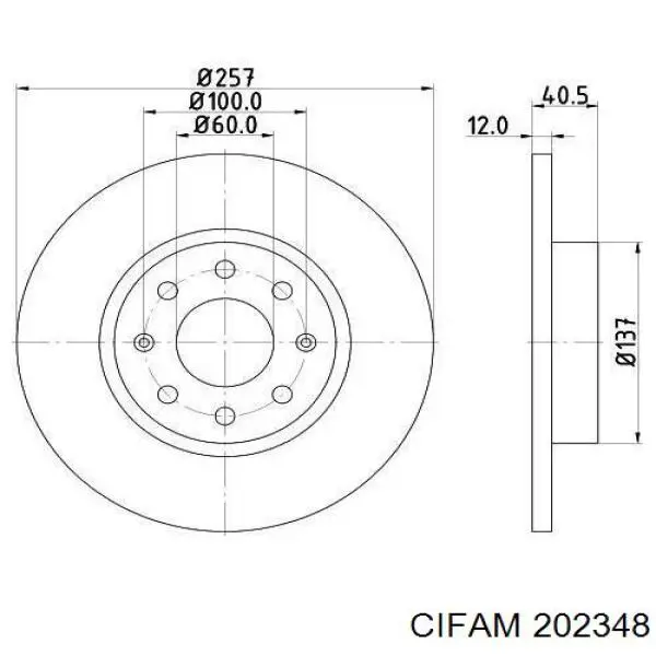 Cilindro principal de freno Cifam 202348