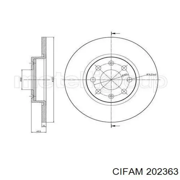 202-363 Cifam cilindro principal de freno