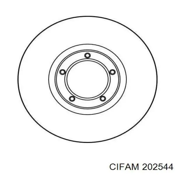 Cilindro maestro de frenos 202544 Cifam