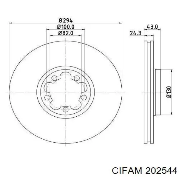 Cilindro principal de freno Cifam 202544