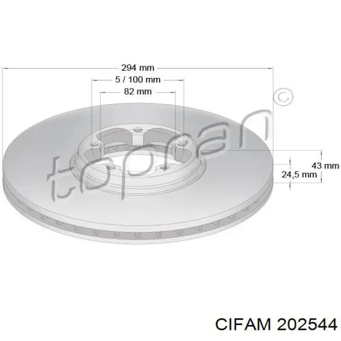 202544 Cifam Cilindro principal de frenos