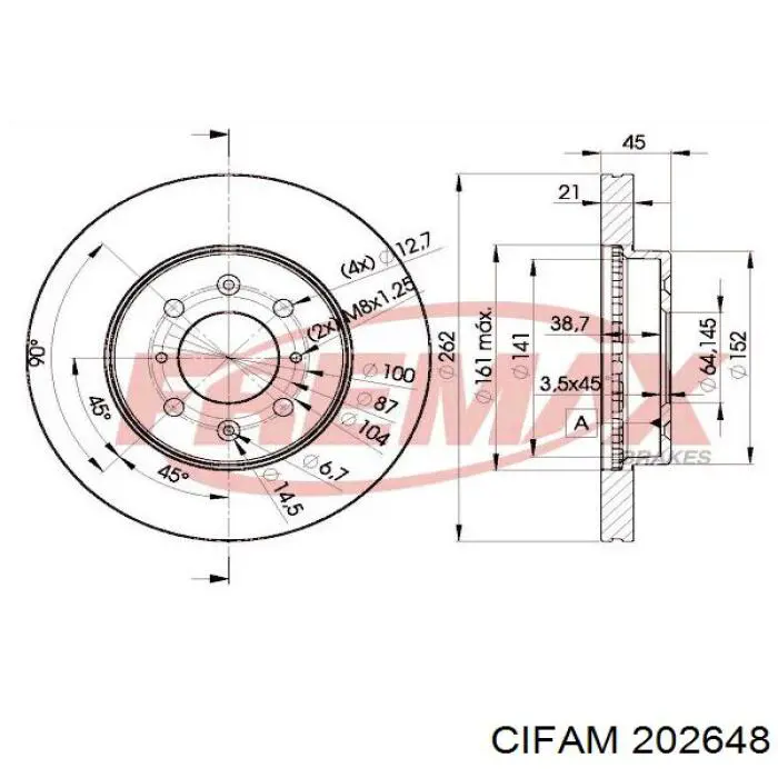 Comprar 202648 Cifam Cilindro maestro de frenos
