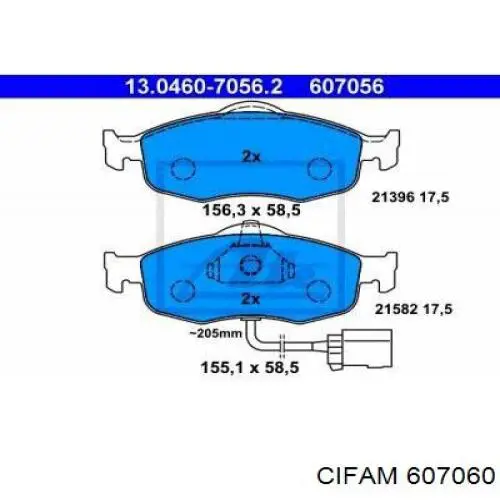 607-060 Cifam junta homocinética exterior delantera