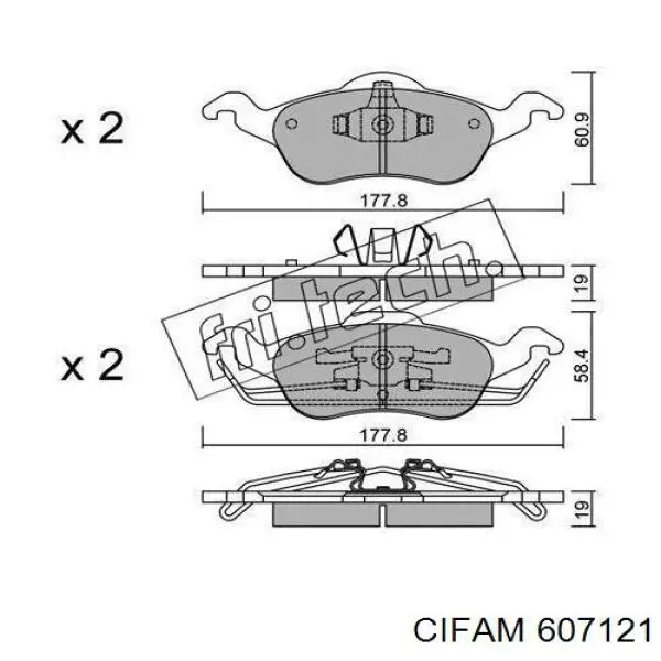 607-121 Cifam junta homocinética exterior trasera