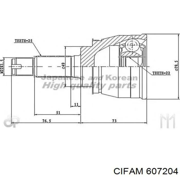 Junta homocinética exterior delantera Cevam 6179 precio, desde 34,41 EUR