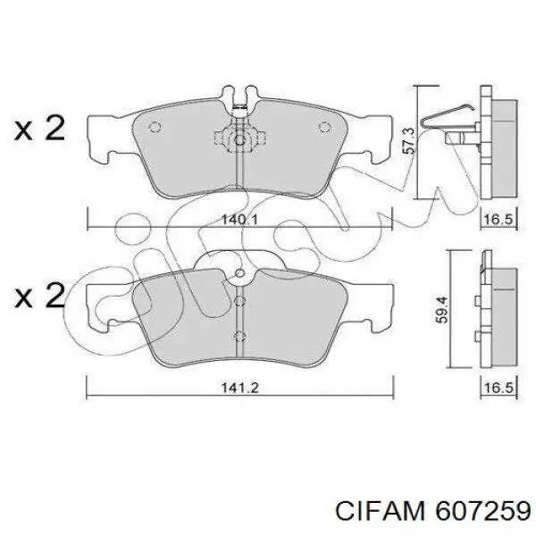 607-259 Cifam junta homocinética exterior delantera