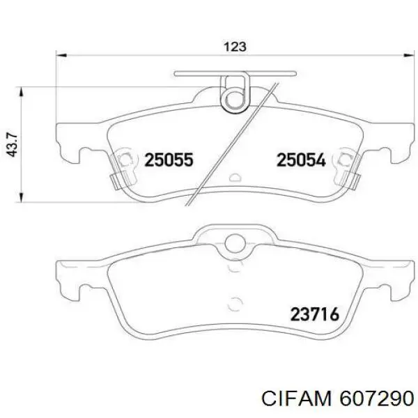 607-290 Cifam junta homocinética exterior delantera