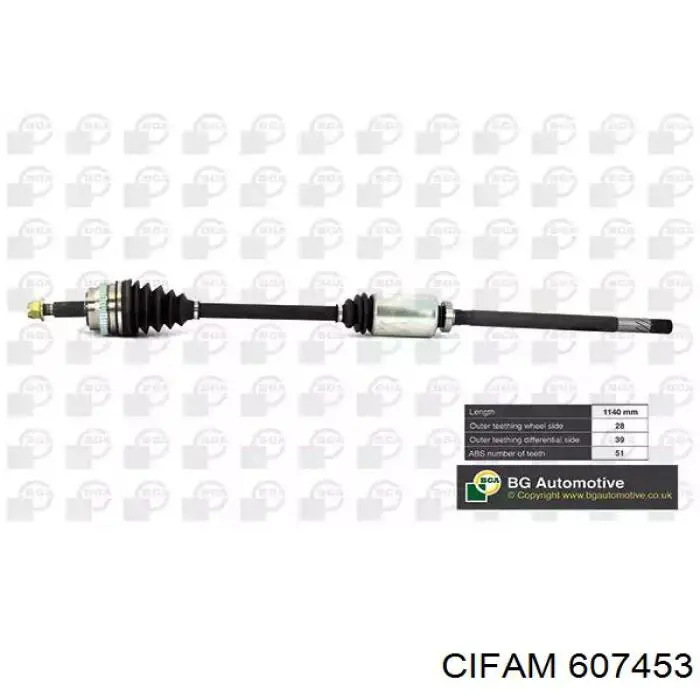 Junta homocinética exterior delantera Cifam 607453 precio, desde 36,58 EUR
