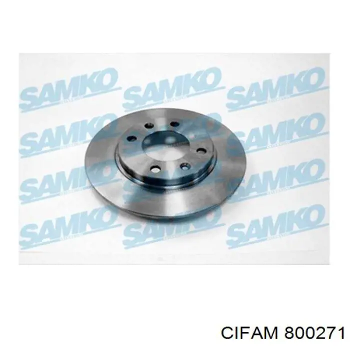 Disco de freno trasero Peugeot 206 2A/C