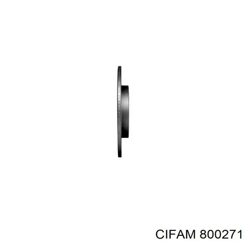 Disco de freno trasero Peugeot 206 2A/C