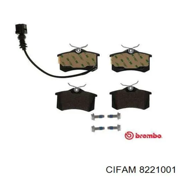 Pastillas traseras de freno Cifam 8221001 precio, desde 24,22 EUR