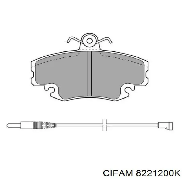 Pastillas de freno delanteras Peugeot 205 2 20A, C