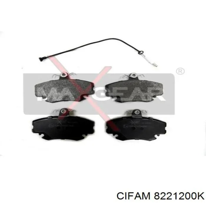 Pastillas de freno delanteras Peugeot 205 2 20A, C