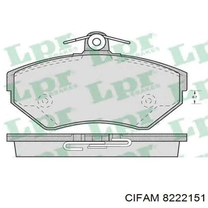 Pastillas de freno delanteras Seat Ibiza 2 6K1