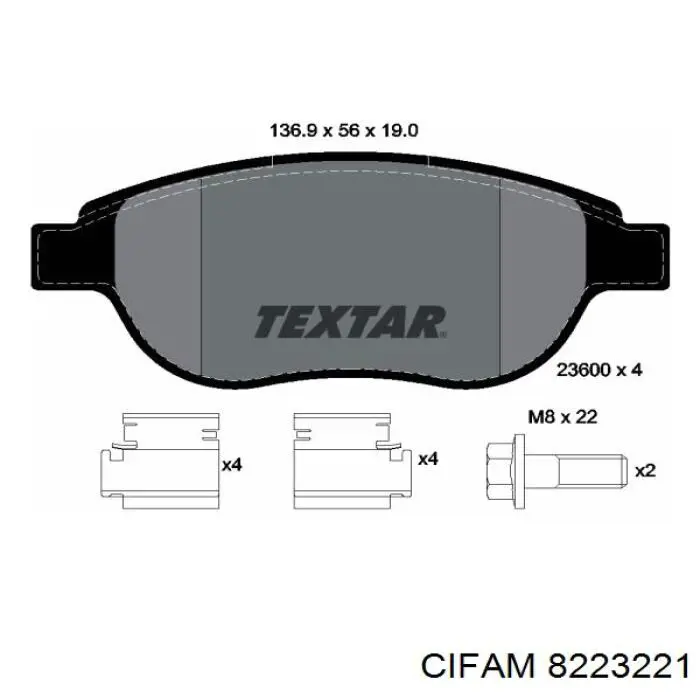 Pastillas de freno delanteras Citroen C3 1 FC