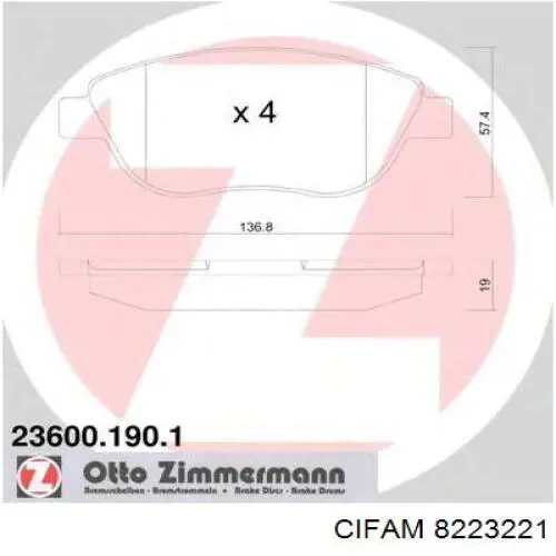 Pastillas de freno delanteras Citroen C3 1 FC