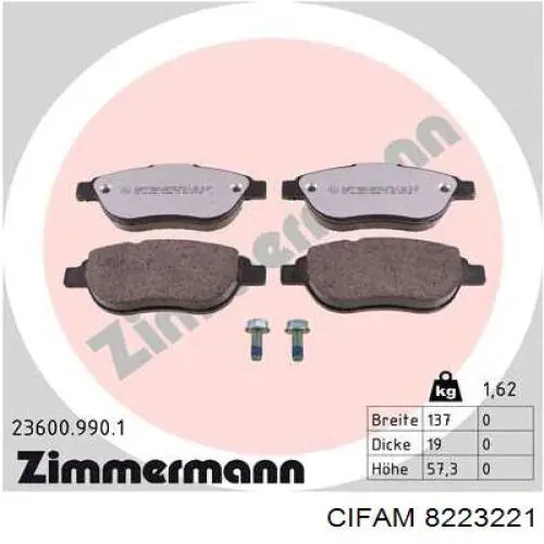 Pastillas de freno delanteras Citroen C3 1 FC