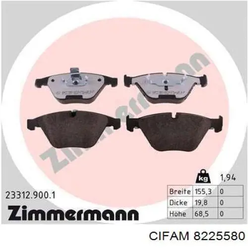 Pastillas de freno delanteras BMW 3 E90