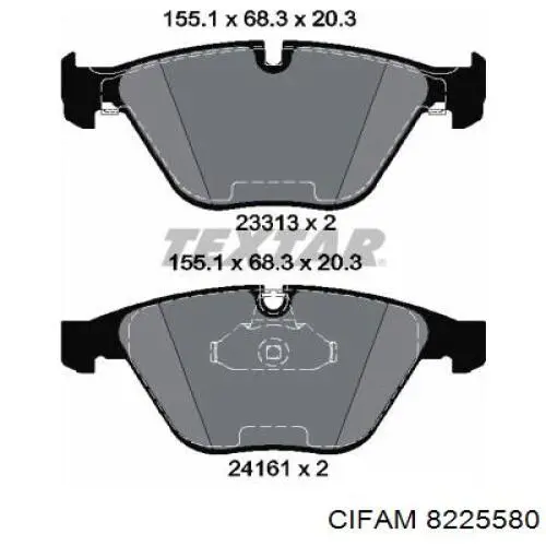 Pastillas de freno delanteras BMW 3 E90