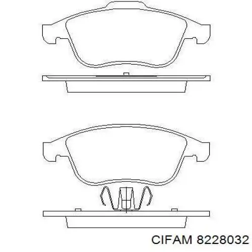 8228032 Cifam Pastillas delanteras