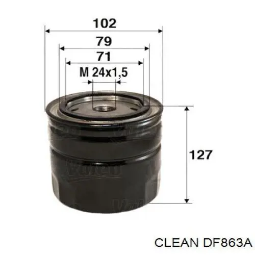 DF863A Clean filtro de aceite