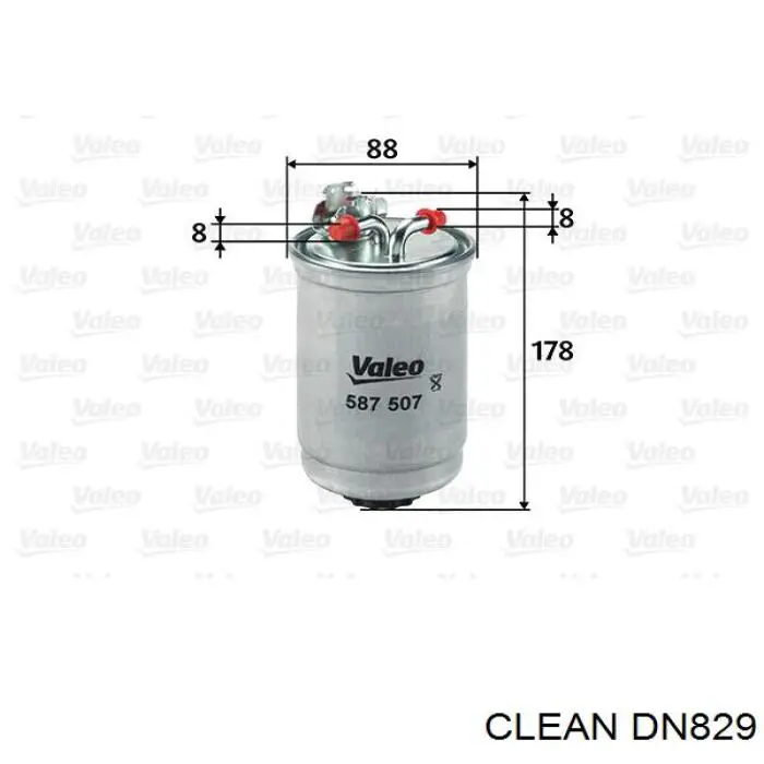 DN829 Clean filtro de combustible