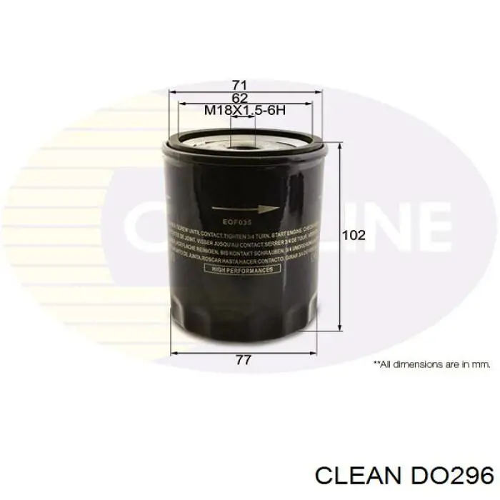 DO296 Clean filtro de aceite