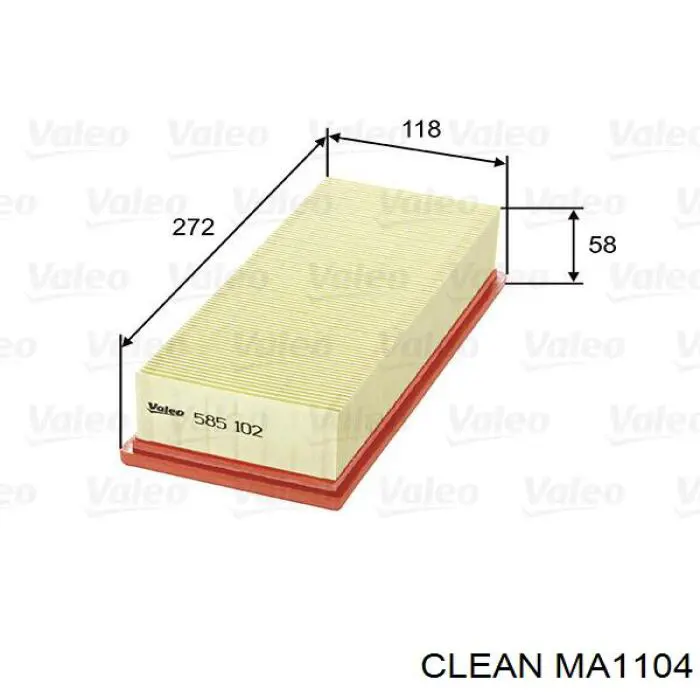 MA1104 Clean filtro de aire