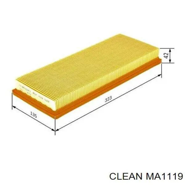 MA1119 Clean filtro de aire