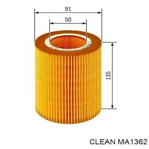 MA1362 Clean filtro de aire