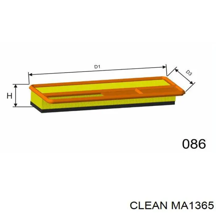 MA1365 Clean filtro de aire