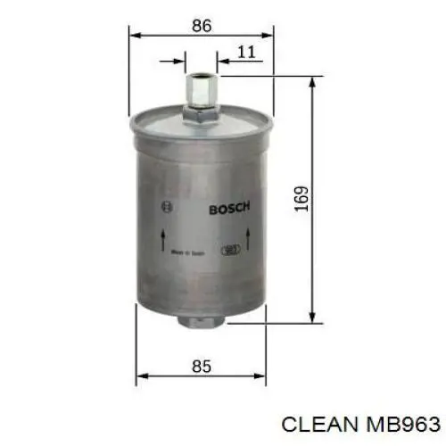 MB963 Clean filtro de combustible