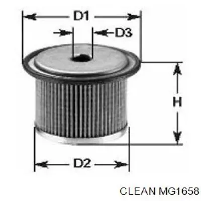 Filtro de combustible MG1658 Clean