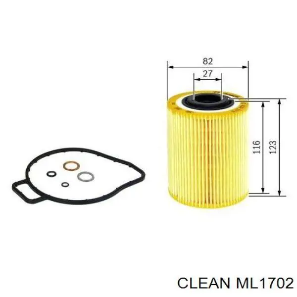 ML1702 Clean filtro de aceite