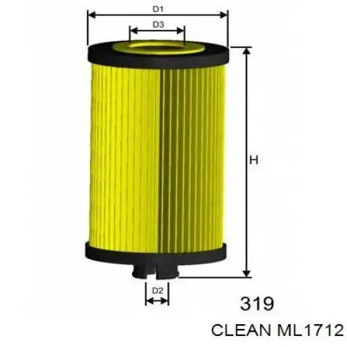 Filtro de aceite motor Mercedes A9041840066