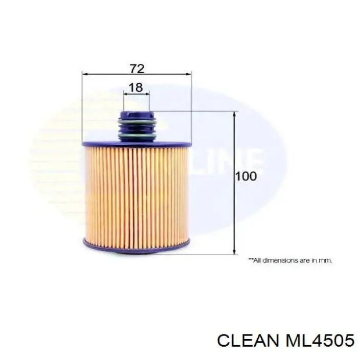 ML4505 Clean Filtro aceite