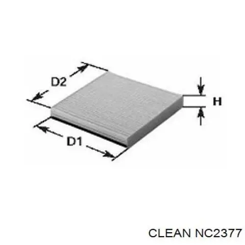 NC2377 Clean filtro habitáculo