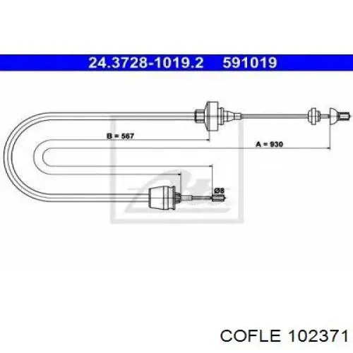 Comprar 615009 Beca Cables Cable de embrague