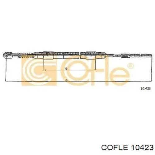 Cable de freno de mano trasero derecho/izquierdo Linex 060104