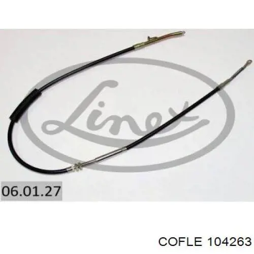 10.4263 Cofle cable de freno de mano trasero izquierdo