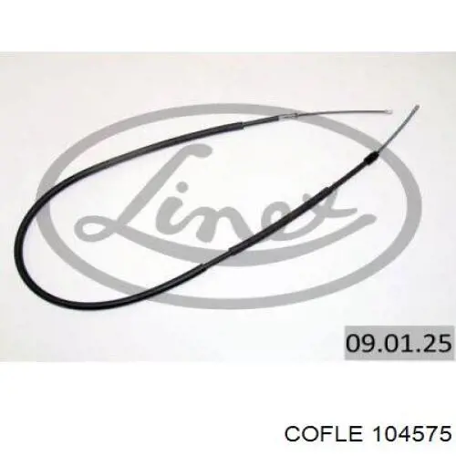 Cable de freno de mano trasero izquierdo 80135 Metalcaucho