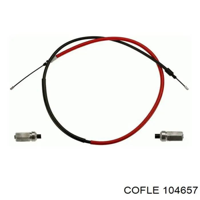 2001015 Beca Cables Cable de freno de mano trasero izquierdo