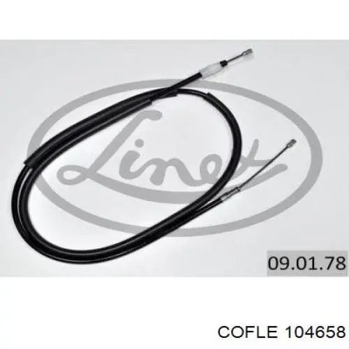 2001014 Beca Cables Cable de freno de mano trasero derecho