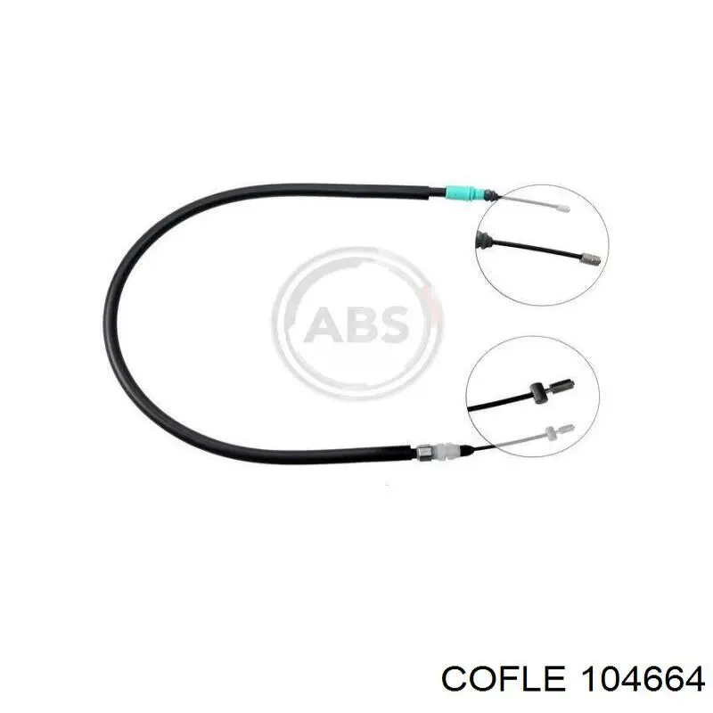 Cable de freno de mano trasero derecho 474635 Peugeot/Citroen